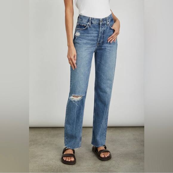 RAILS The Topanga High Rise Straight Denim Jeans 27 - Picture 1 of 9